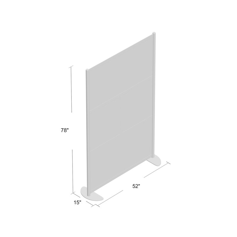 Cloisons de bureau modernes 4 panneaux Orrie, Marine, Standard