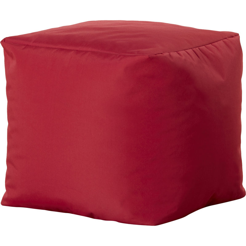 Polyester Outdoor Friendly Refillable Classic Bean Bag, Beans, Red