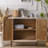 Retro White Solid Wood Sideboard