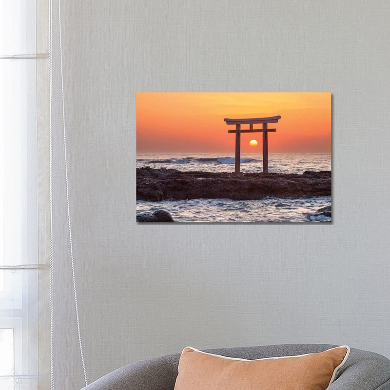 Sunrise At The Isosaki Shrine by Jan Becke - Wrapped Canvas Gallery-Wrapped Canvas Giclée, 45.72cm H x 66.04cm W