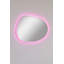 Miroir moderne à DEL avec acrylique incassable incassable, 23,6 po x 18,1 po | 5 mm d'épaisseur, rayures néon rose | Comprend du ruban adhésif double face et un adaptateur 12V | Parfait pour les décorations et les maquillages fantaisistes-222514378