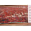 Tapis traditionnel rétro médaillon rouge 9 x 12