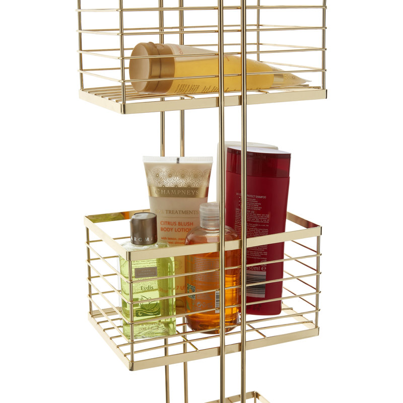 Danis Freestanding Shower Caddy, Champagne