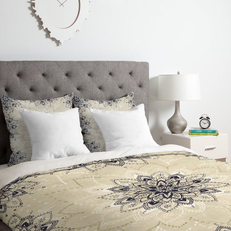 Rosebudstudio Polyester Floral Duvet Cover, Twin/Twin XL Duvet Cover + 1 Standard Sham