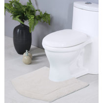 3pcs Bathroom Rug Setsoft Plush Long Hair Toilet Lid Cover, Non