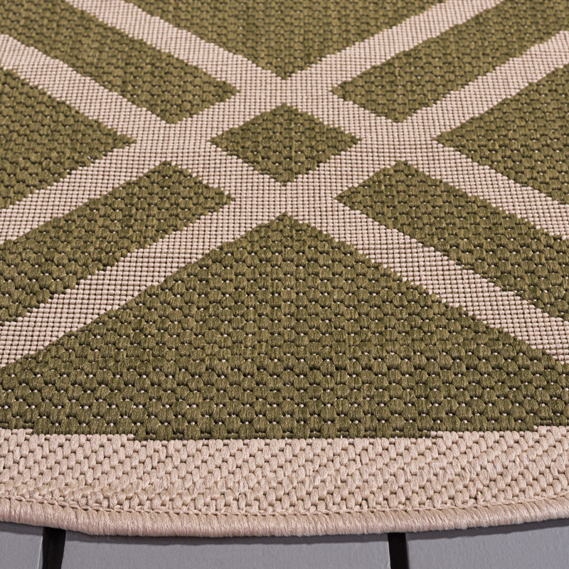 Tapis d'intérieur / extérieur beige Arneshia, Rectangle 8 pi x 11 pi