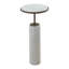 Tall Cored Marble Table-Bronze