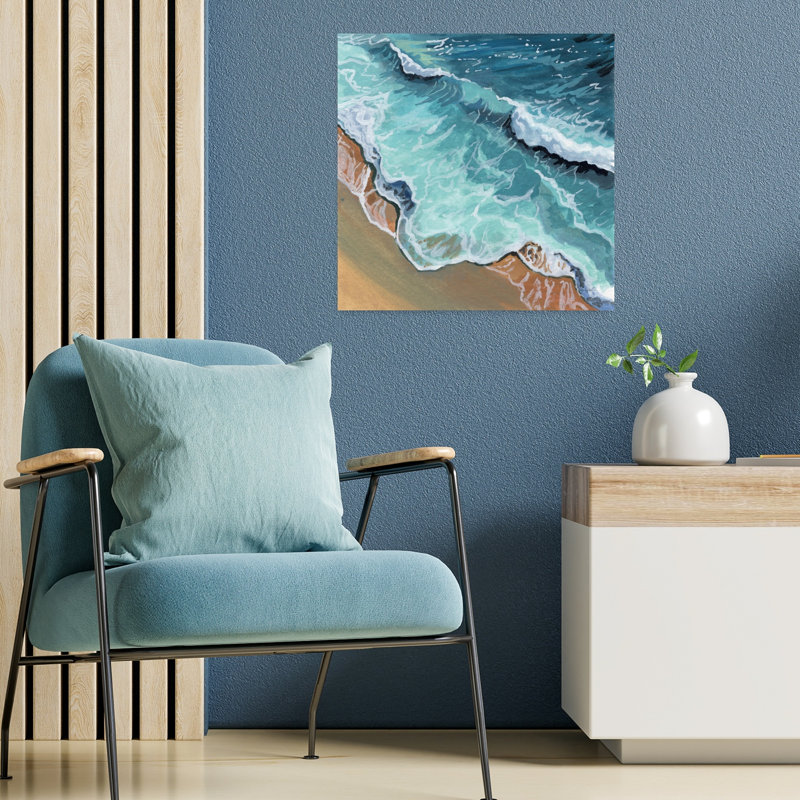 Contemporary Art Coastal Art by Kate Jarvik Birch - Wrapped Canvas Print, 45.72 cm H x 45.72 cm W