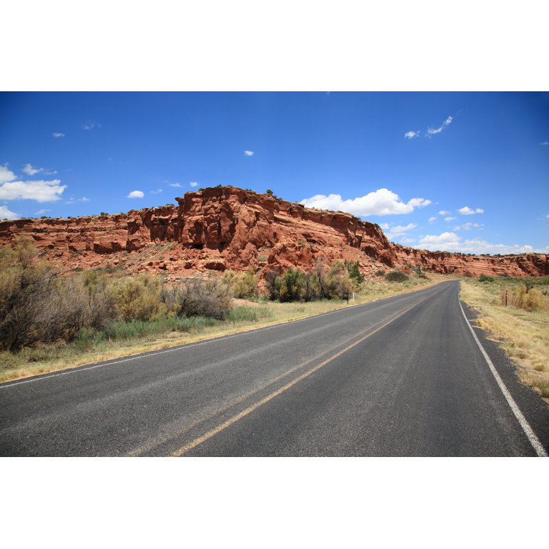 Mountain Road - Wrapped Canvas Print, 30cm H x 46cm W x 3.8cm D
