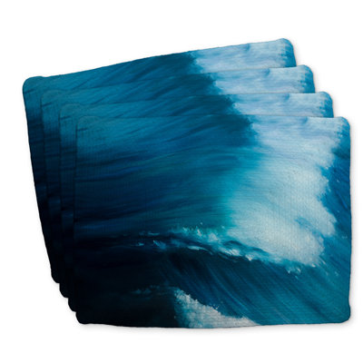 Ensemble de 4 napperons en polyester tressé à la mer Unleashed - Décoration intérieure