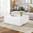 Elegant Arlette With Arched Design For Tvs Up To 80 Inch, Modern Dual Purpose Coffee Table With 4 Drawers, Multi-Functional Organizer Cabinet With Storage For Living Room, Bedroom-1052970923