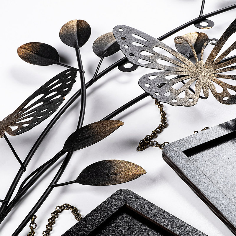 Handmade Decorative Metal Wall Accessory, 36.6 x 25.6 x 1.6 Inches | 100% Metal Construction, Unique Hand-Painted Design | Perfect for Home Décor, Living Room & Office | Eye-Catching Art Piece with Wall Mount