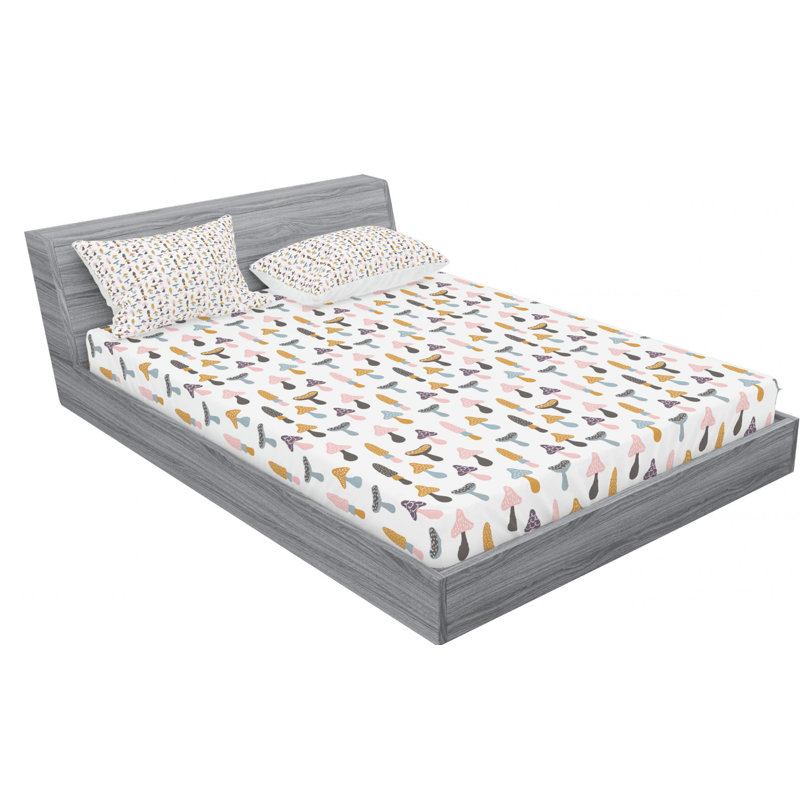 Microfiber Sheet Set, Queen Sheet Set with Fitted Sheet