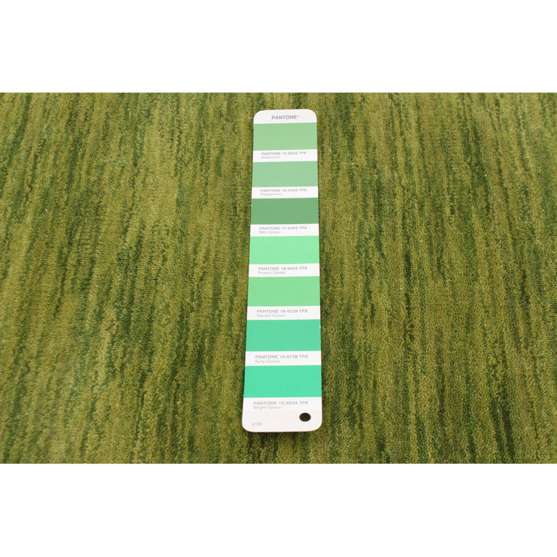 Tapis vert lime Kashkuli Gabbeh 5 pi 4 po x 7 pi 7 po