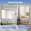 Miroir surdimensionné sur toute la longueur avec cadre en aluminium de qualité aérospatiale et verre nano - chambre à coucher, salle de bain, salle de sport-618221844-617856548