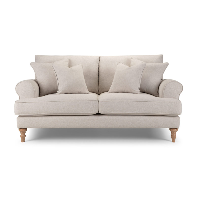 Adama 2 Seater Sofa, Beige White