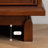 Dark-brown Solid + Manufactured Wood Accent Cabinet