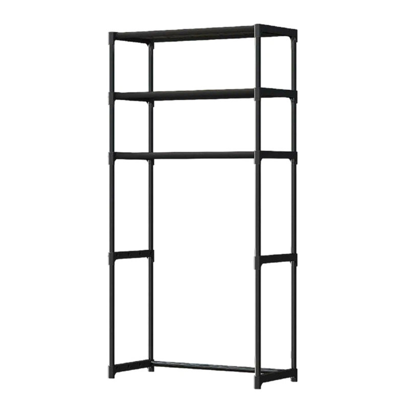 Evgeniy Freestanding Over The Toilet Storage, Black