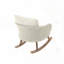 [Ensemble de 2] Chaise berçante minimaliste contemporaine en osier