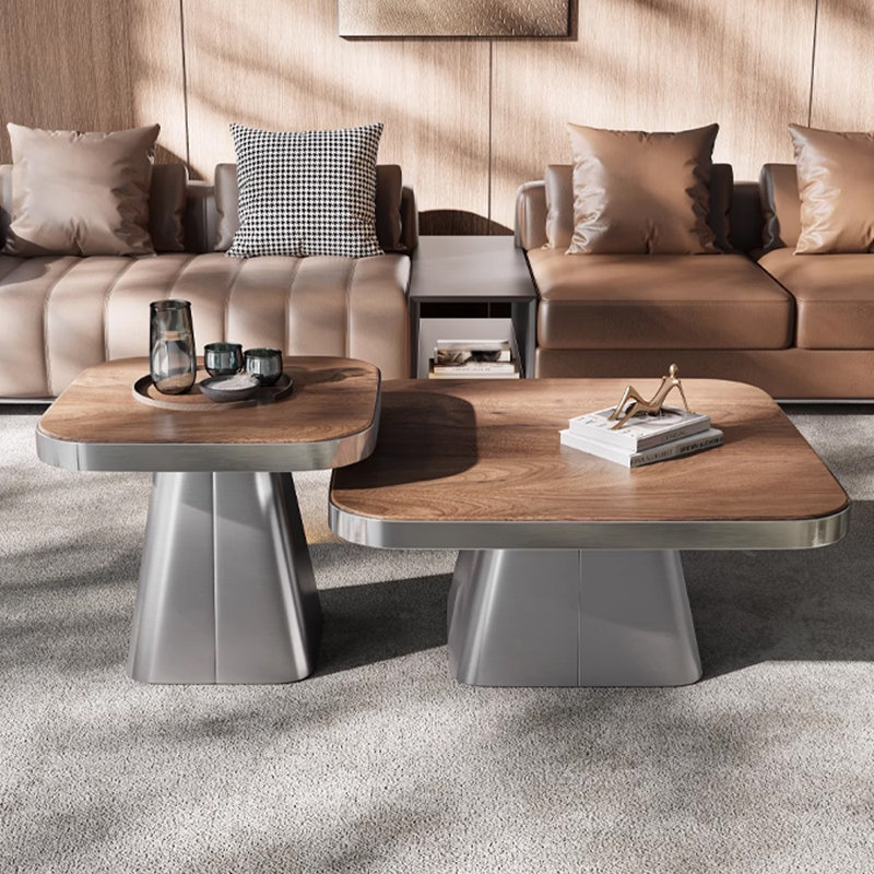 Walnut simple and versatile coffee table