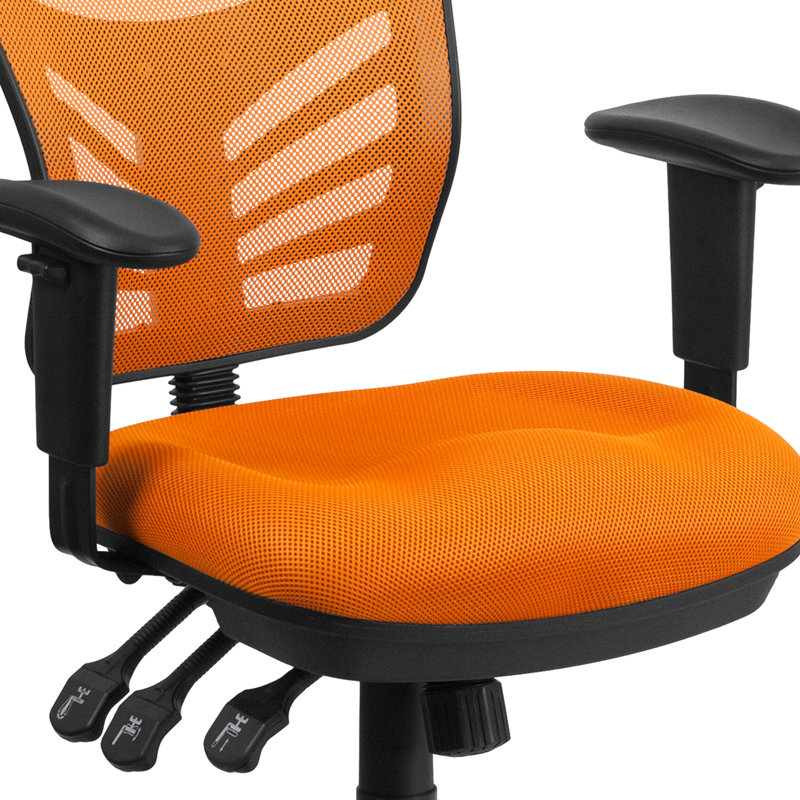 Chaise ergonomique , Noir, Orange
