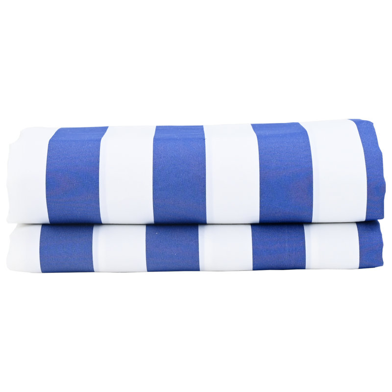 House Of Hampton Retractable Patio Awning, Blue/White Striped, 1000 cm W x 160 cm D