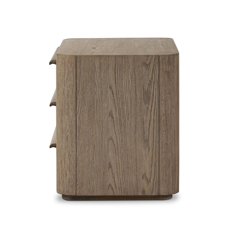 Primrose Nightstand-Natural Flat Oak Veneer