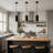 Beaverson 1-Light Indoor or Outdoor Black Aluminum Cylinder Mini Pendant-22241127