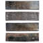 Emery Bronze And Silver Mix 2X8 Hand Glazed Matte Terracotta Tile