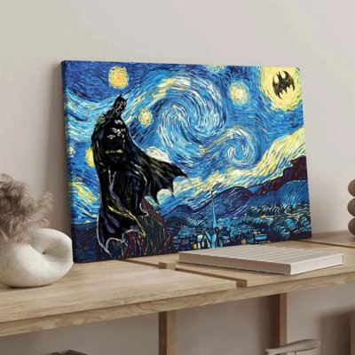 Starry Night x Star Wars AT-AT Canvas Print - Urban Studio