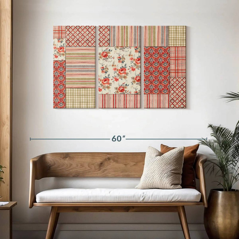 Kerner Farm Patchwork III, 28" H x 45" W