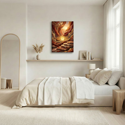«Gallery Wrap», art mural sur toile pour le salon, la chambre à coucher, le bureau ou le vestibule - décoration murale décorative avec lueur grotte