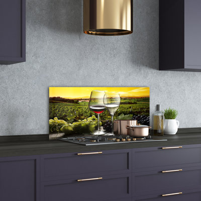 Cyrell 50cm W x 100cm L Glass Peel and Stick Panel