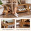 Solid Wood Storage Bench