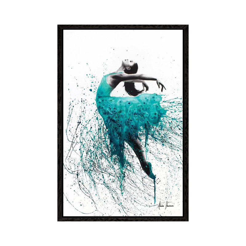 Kingfisher Woman by Ashvin Harrison - Print on Canvas, 152.5 cm H x 101.5 cm W, Black Framed