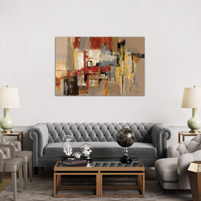 Melody For Guitar And Sax by Silvia Vassileva - Wrapped Canvas Painting