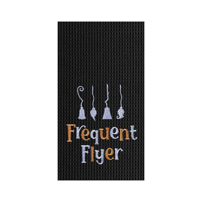Serviette de cuisine Frequent Flyer Witch Broom Halloween