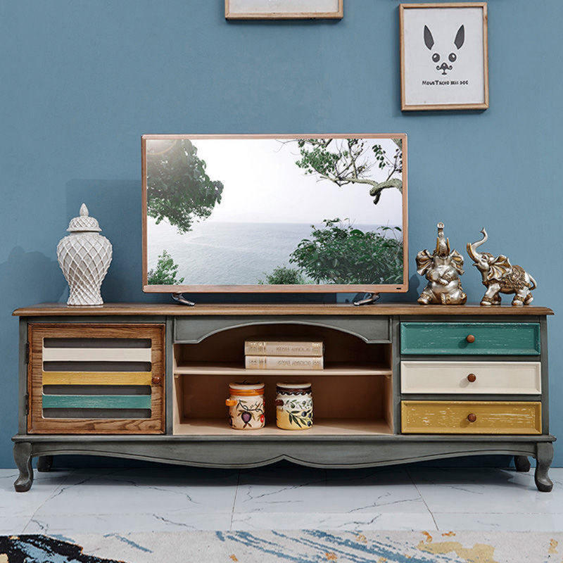 Meuble télé American Retro, Bleu