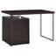 Bureau réversible à 3 tiroirs Cappuccino-637580880