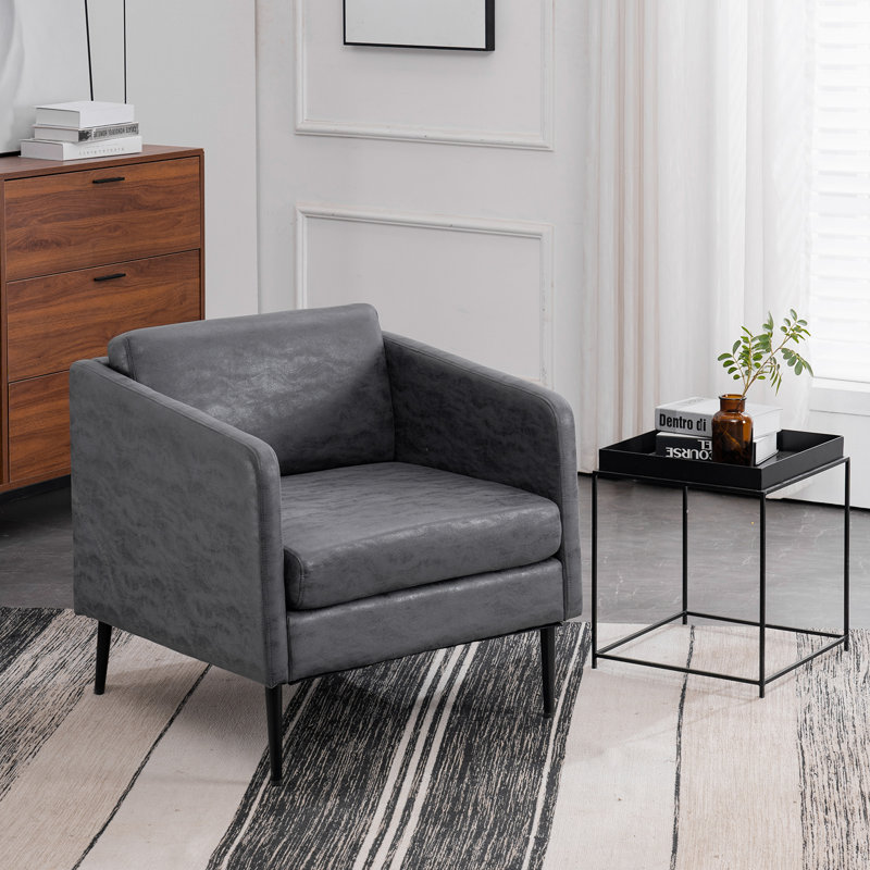 Raionna large capitonné, Microfibre / microsuède gris doré