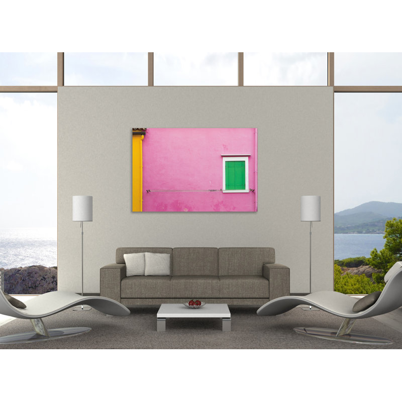 «Windows Of Burano V», toile tendue par Aledanda, H 10 po x l 15 po x P 1,5 po