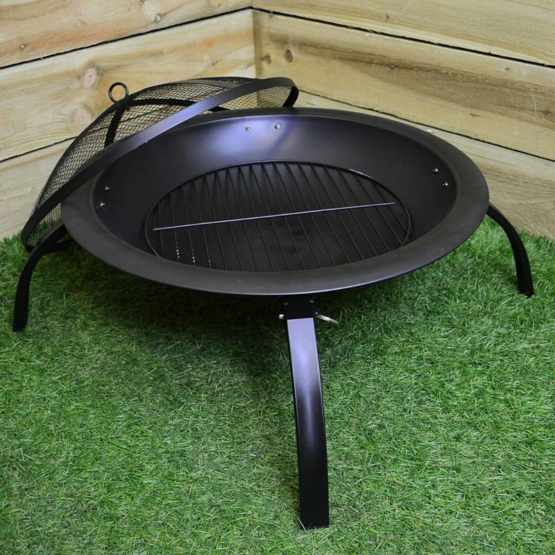 Argueta Round Cast Iron Smokeless Fire Pit