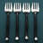 Shirleyan Inox Artisans Twig Sardine Table Forks 4 Pc. Set