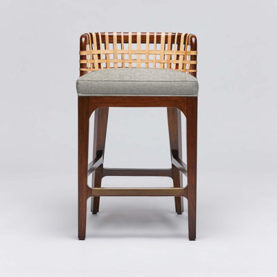 Palms Upholstered Stool