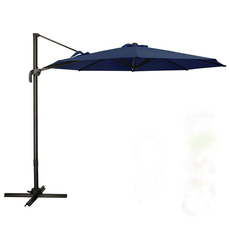 Parasol en porte-à-faux 10 pi Germar, Bleu marine