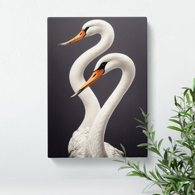Two Pretty Swans - Wall Art