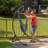 Talise Curved Black Steel Hammock Chair Stand