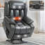 Fauteuil inclinable bi-moteur à position infinie avec massage par vibration 8 points et chauffage lombaire, usage intensif