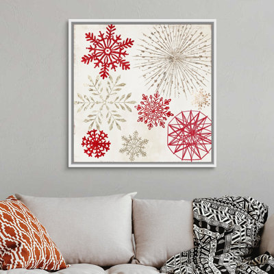 Merry Christmas Sparkles - Painting Print on Canvas