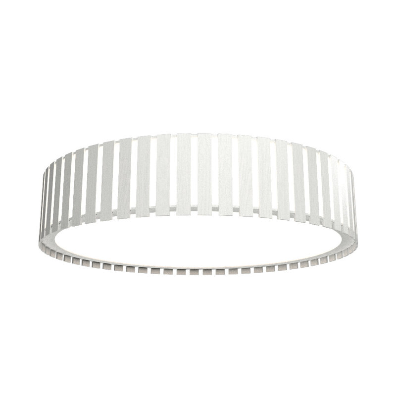 Plafonnier encastré 1 lumière DEL Ripado, H 5,85 po x l 19,5 po x P 19,5 po, Blanc organique